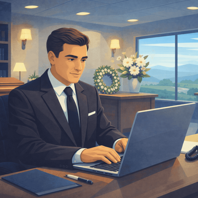 application funéraire